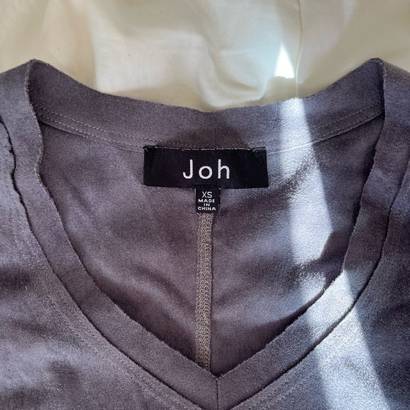 Joh Lavender Suede Long Sleeved Dress with pockets - Picture 6 of 6